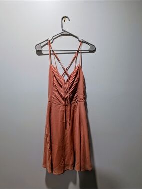 Abercrombie Strappy Dusty Rose V-Neck Sundress